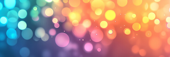 Leinwandbilder - An elegant abstract scene with a burst of vibrant light particles in rainbow colors radiating from a central point in space,