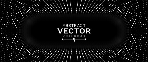 Fototapete - White Grid Tunnel. Grid Frame Retrowave Party Flyer Background. Round Tunnel Mesh Backdrop. Abstract Digital Background. Vintage Computer Virtual Reality VR Tunnel Tech Vector Illustration.