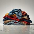 © Stock-shop - Heap of unwashed garments isolated on a transparent or white background.