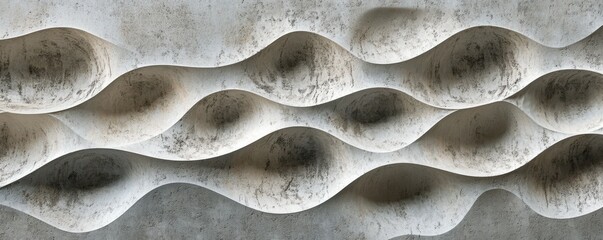 A textured surface with bumps and grooves, creating a sense of depth and dimension.