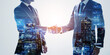 © metamorworks - business, handshake, shaking hands, businessperson, people, dx, digital transformation, digital, data, human resources, recruitment, cooperation, support, customer, engineer, development, future, city