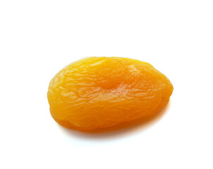 Wall Mural - Dried apricot on a white background