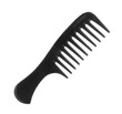 © New Africa - One black plastic comb isolated on white