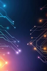 Wall Mural - abstract technology circuit background design