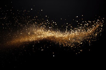 Wall Mural - gold particles abstract fireworks abstract glitter