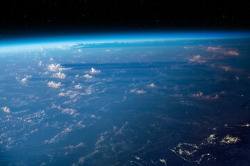 Wall Mural - planet earth from space. earth's atmosphere. observation of the planet earth from space. on the surf