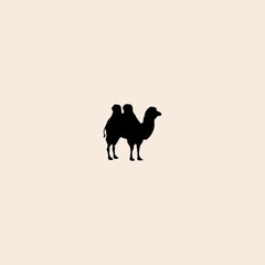 Wall Mural - Camel icon flat vector design. 02