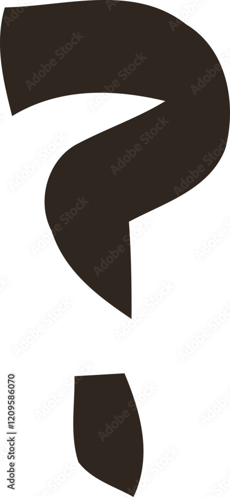 Question Mark Inversed Inverted question mark punctuation symbol Stock Vector | Adobe Stock