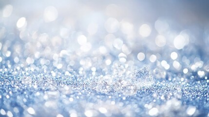 Sparkling lights bokeh background, shimmering glitter effect, festive holiday decor, shiny silver blur