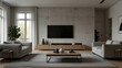 © dex - Minimalist Smart Living Room With Hidden Speakers