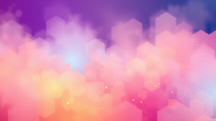 Wall Mural - Dreamy pastel sky, soft watercolor texture, abstract cloudscape, pink and purple hues, ethereal atmosphere, blended color gradients, wispy cloud formations, magical sunset, delicate bokeh effect