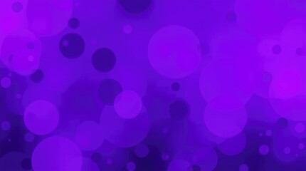 Wall Mural - vibrant purple background, abstract bokeh effect, glowing orbs, ethereal atmosphere, deep violet hue