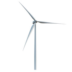 wind turbine isolated on transparent background