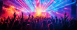 © Natalia Klenova - Vibrant Crowd at Concert with Laser Lights