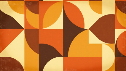 Wall Mural - 1970s Geometric Retro Background Design