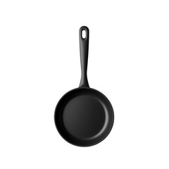 A sleek black frying pan perfect for modern kitchen cooking and frying.