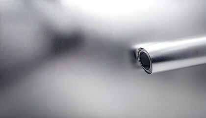 Wall Mural - platinum metallic effect foil with a smooth silver texture and gradient background.