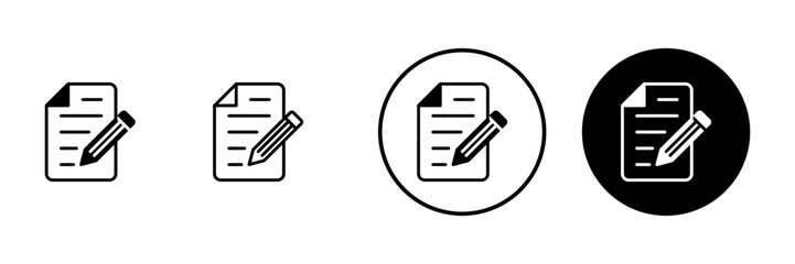 Note icon vector. notepad sign and symbol