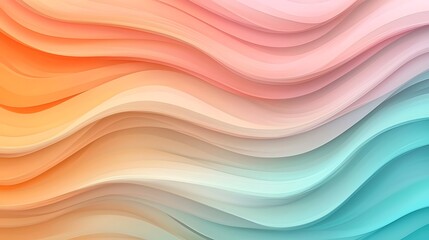 Fluid abstract background in pastel colors digital art modern design soft waves