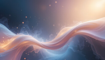 Wall Mural - 3d render, abstract minimalist shape, light background design