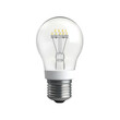 © PERFECTisME - clear light bulb with a visible filament design. showcasing its modern led technology it is designed for illumination and energy efficiency. representing a common household item used for lighting spac