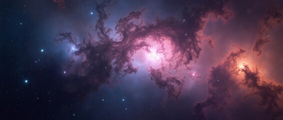 Wall Mural - stunning beautiful outer space background. sci-fi cosmic wallpaper.