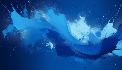 Blue banner splash. Generated image