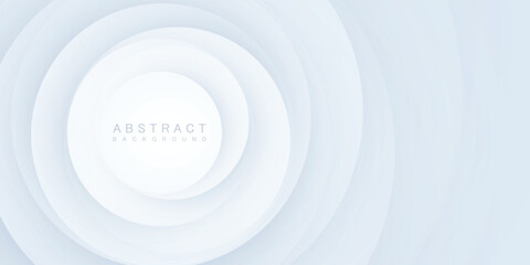 Wall Mural - gray gradient background banner design, realistic abstract circle shadow vector