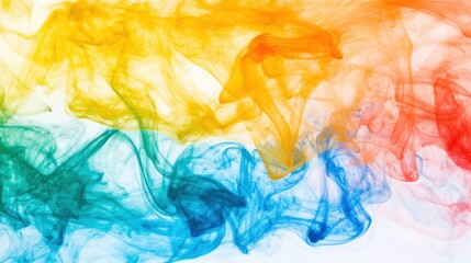 Wall Mural - colorful swirls of smoke intertwine, creating a captivating visual experience with rich layers of or