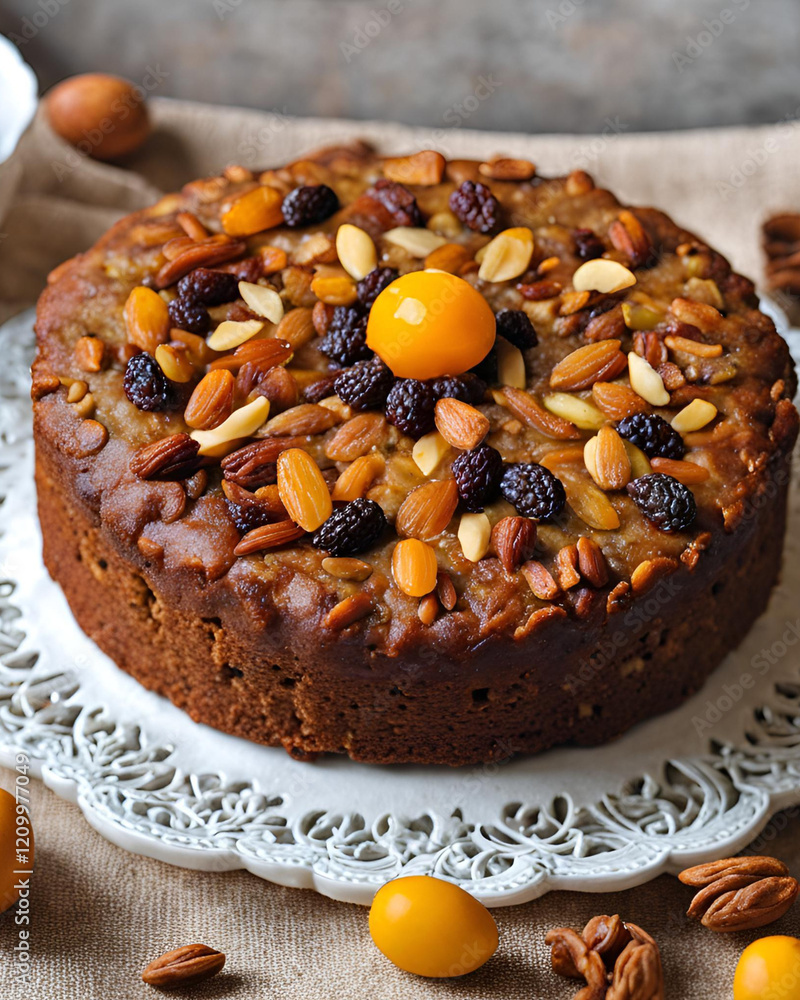 delicious fruit cake, moist fruit cake, homemade fruit cake, rich fruit ...
