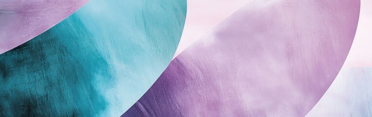 Poster - Soft pencil strokes create a smooth gradient blending vibrant blues and purples in an abstract composition