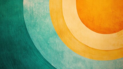 Aufkleber - Gradient circle with soft pencil strokes in vibrant colors creating a calming visual effect