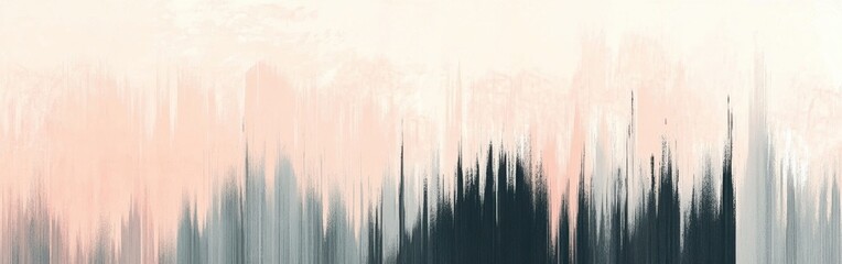 Fototapete - Pencil strokes create a calming gradient in pastel hues bringing serenity to a minimalist design