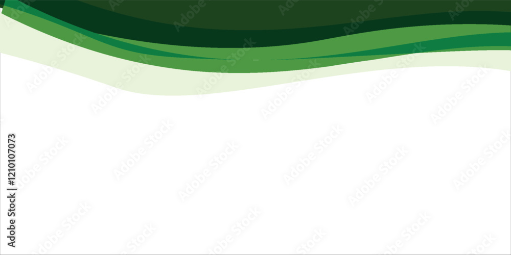 Abstract green wave background, Vector green line background curve ...