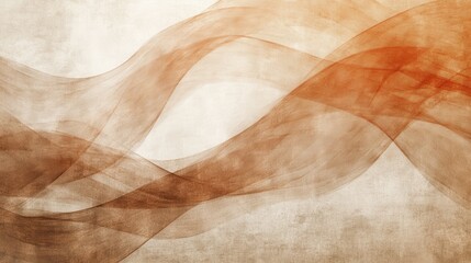 Leinwandbilder - Abstract pencil strokes design creates flowing movement with warm tones, evoking a sense of calm and fluidity