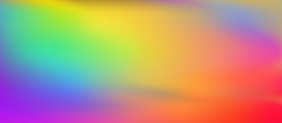 Poster - Colorful iridescent holographic rainbow background for bold cool design, prints, wallpapers.