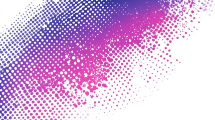 Aufkleber - Vibrant magenta transitions into electric blue with a dotted texture creating an eye-catching abstract backdrop