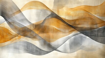 Leinwandbilder - Abstract pencil strokes create a dynamic interplay of overlapping colors and textures on a light background