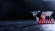 © Giman - Global crisis red graph shows economic downturn, world map highlights affected regions;  business, finance, news