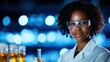 © FarhaStock - Innovative young scientist conducting experiments modern laboratory high-tech environment close-up perspective