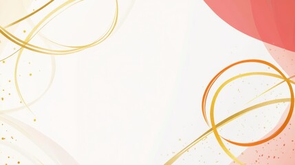 Leinwandbilder - Minimalist abstract design featuring continuous curves and soft color gradients in a tranquil composition