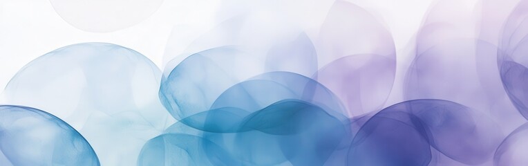 Aufkleber - Abstract gradient of pencil strokes with circular shapes in shades of blue and purple revealing a smooth texture