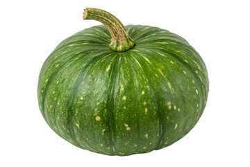 Sticker - green pumpkin isolated on white background PNG.AI GENERATED