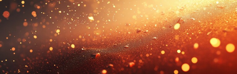 Poster - Luxurious gradient of deep gold to rich amber captures the essence of elegance and warmth in a captivating light display