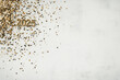 © liamalexcolman - Festive 2025 golden glitter typography with confetti on light blue background for New Year celebration