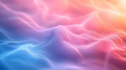 Leinwandbilder - Breathtaking abstract pastel gradient background with a soft rainbow effect blending light blue and pink colors seamlessly in a blurred ethereal style  Elegant modern
