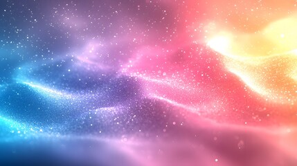 Leinwandbilder - Visually striking pastel gradient background with soft rainbow like tones highlighting soothing light blue and pink hues finished with a delicate blur effect for a dreamlike ethereal atmosphere