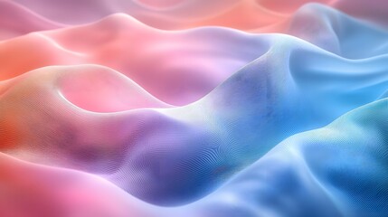 Leinwandbilder - Ethereal and soothing pastel gradient background with a smooth blurred effect featuring a harmonious blend of rainbow colors that create a dreamlike visionary atmosphere