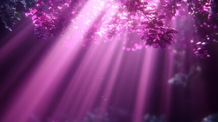 Fototapete - purple blurred background with gradient light rays and gentle shadow play creating a depth filled elegant and visually striking scene that evokes a sense of wonder and enchantment