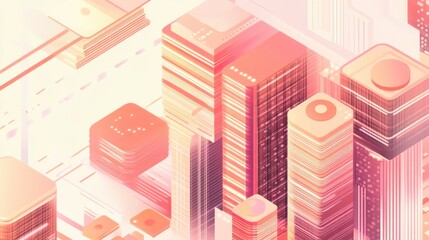 Aufkleber - Dynamic financial analytics visuals showcasing vibrant data representations and modern cityscapes